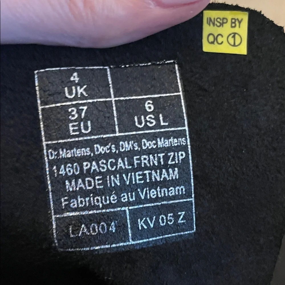 Dr Martens 1460 Front Zip Boots
